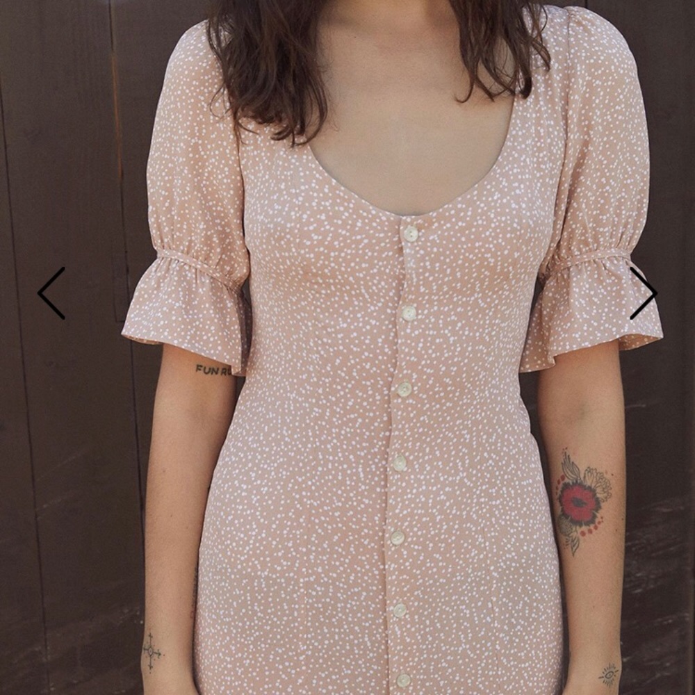 Christy Dawn Lennon Dress Polka dot pink size XL